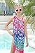 UNIFACO Teen Girls Swimsuit Size 14-16 One Piece Mermaid Bathing Suit with Mesh Cover Up Two Piece Fashion Swimwear