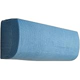 エアコンカバー 室内機 壁掛け型 北欧 室内機用カバー 防塵 防湿 ホコリ対策 無地 伸縮性 クーラー収納 洗える 伸縮 取り付け簡単 シンプル 90-110cm (ブルー)