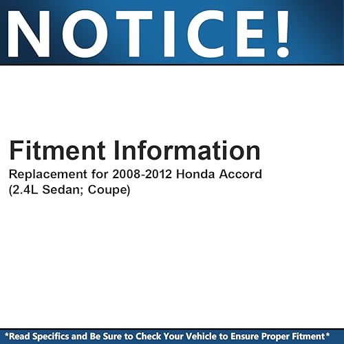 Miniatura 2 de Detroit Axle - Puntales delanteros de 2.4L para Honda Accord Sedan Coupé 2008-2012 Completo 2 puntales con resorte helicoidal 2009 2010 2011