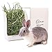 CalPalmy Hay Feeder for Rabbits, Guinea Pigs, and Chinchillas - Minimize Waste and Mess with 5.5