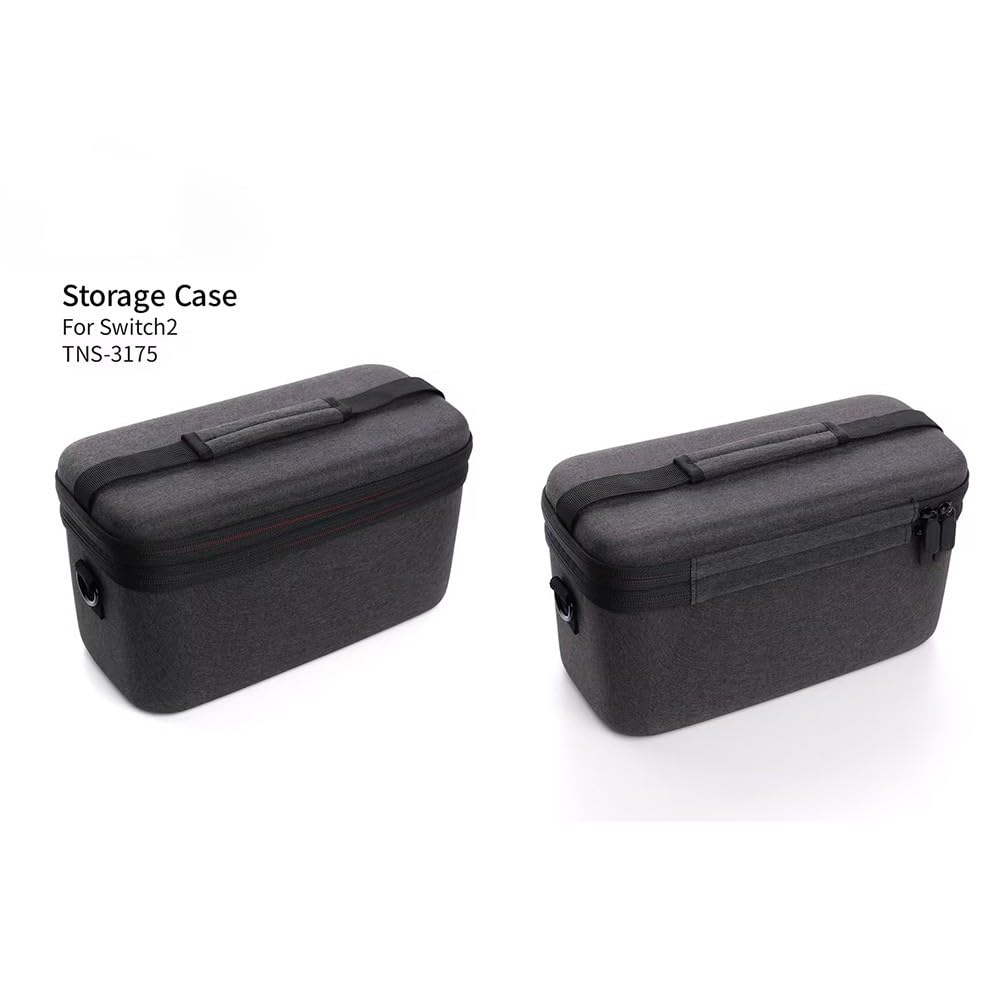 Custodia rigida portatile per Nintendo Switch 2, custodia da viaggio in EVA con rivestimento morbido, 29 x 16 x 17 cm, nero