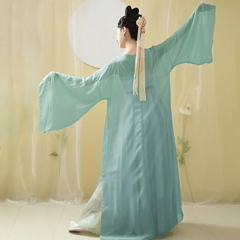 Chinese Hanfu Costume for Women Embroidery Top Style Clothes Classical Dance Costume Chiffon Dance Skirts Green