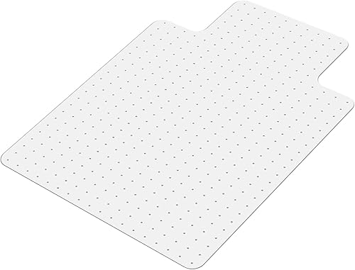 Miniatura 7 de SALLOUS Tapete para silla de oficina, 48 x 36 pulgadas, tapete de vinilo para silla de juegos para suelos alfombrados, tapete para silla de juegos