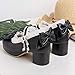 LUXMAX Women Kawaii Mid Block Heel Mary Jane Rockabilly Pumps with Bow Platform Chunky Heel Cute Sweet Shoes, Size 7 M US,Black