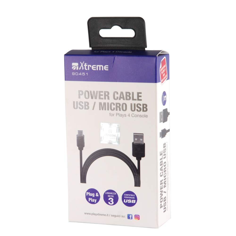 Xtreme USB Power Cable, 300 cm - Classics - PlayStation 4
