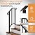 Outvita Handrails for Outdoor Steps, Black Wrought Iron Handrail Fits 1 Step, Transitional Handrail with Installation Kit, Stair Railing for Concrete Steps or Wooden Stairs