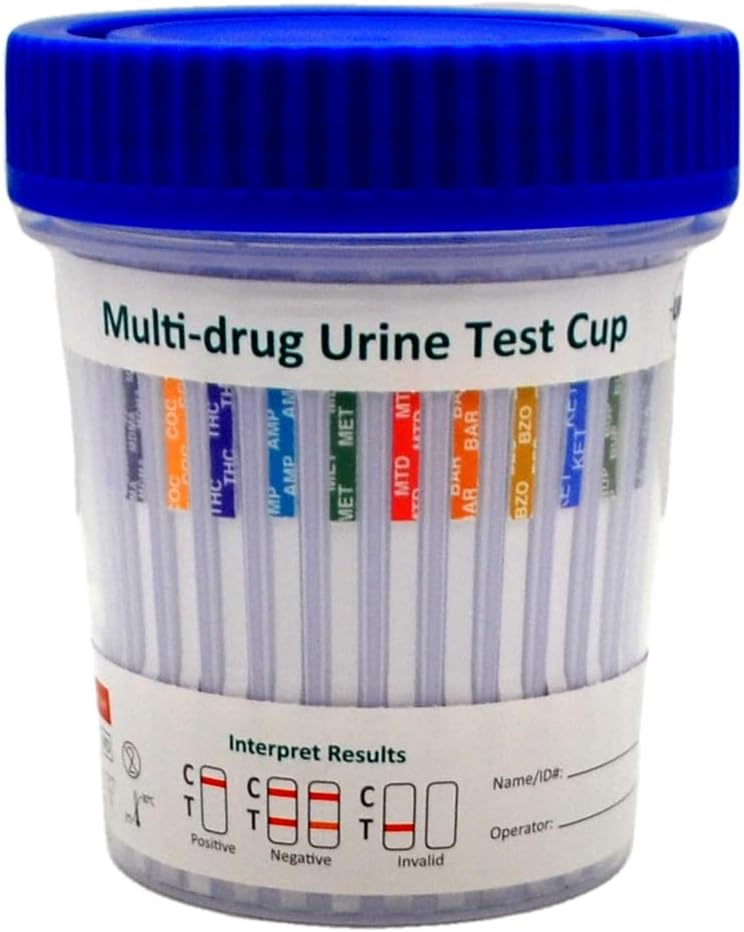 UKDrugTesting Ultra Sensitive Drug Testing Cup Kit Cannabis Cocaine