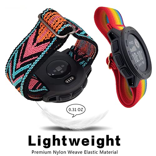Correa Elástica de Nylon 22mm para Garmin Instinct 3 45mm miniatura 4