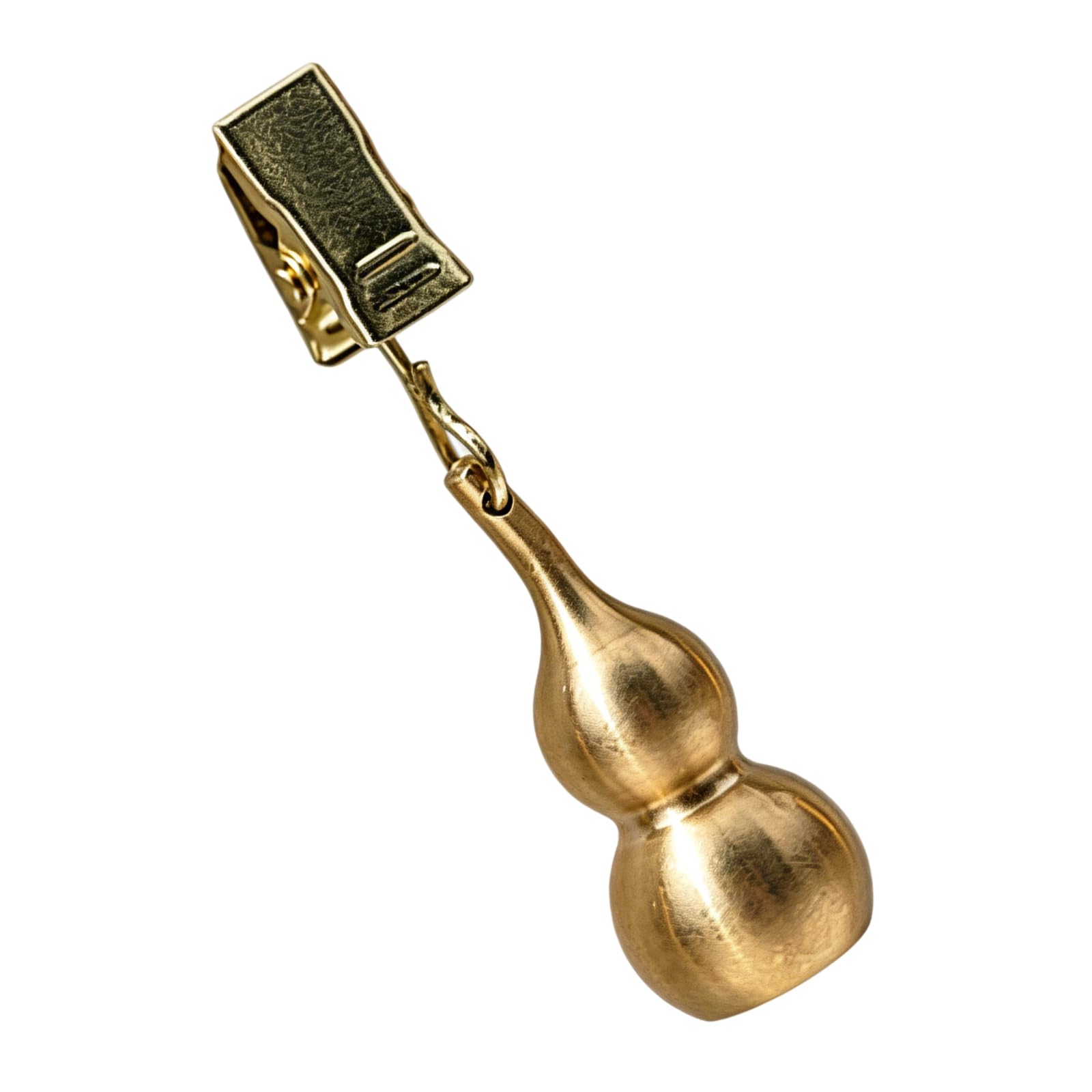 fexxkg Decorative And Functional Copper Gourd Tablecloth Weight With Metal Clip For Outdoor Picnics And Home Dining Table