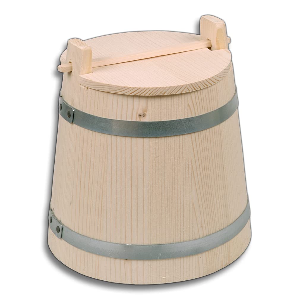 Hofmeister Holzwarencucumber pot, cucumber pot with lid, 3 liter, made of spruce height: 220mm, 20773