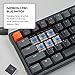 Keychron K6 Wireless Mechanical Keyboard, 65% Compact Layout Bluetooth/Wired RGB Backlit 68 Keys with Hot-swappable Gateron G Pro Blue Switch Compatible with Mac Windows
