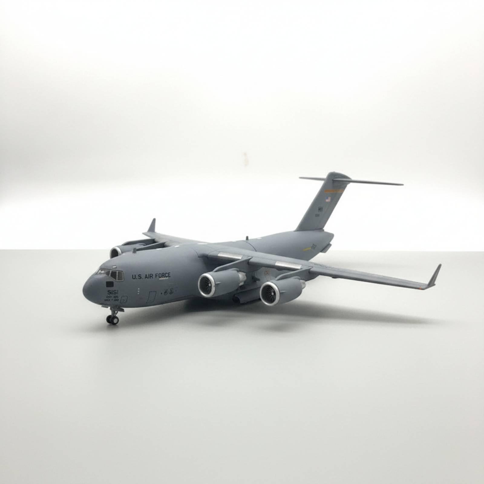 Maqueta Strategic Transport Plane Peana Maqueta Cargo Transport Coleccionable Modelo de Avión Militar para Coleccionistas, Vitrina