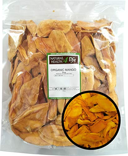 Dried Mango Slices 6-9cms - 1kg in resealable Pouch