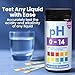 pH Test Strips 0-14 | 200 Universal Strips for Fast, Accurate pH Testing | Litmus Paper for Water, Pools, Kombucha, Food, Soap Making, Skincare, Brewing, Hydroponics, Science, Fermentation & Canning