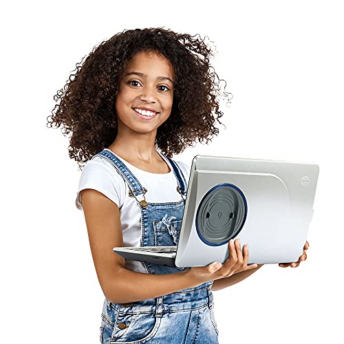 VTech - Genio, Mon Premier Vrai Ordi Gris Métal, Ordinateur Enfant avec Écran Couleur 5 Pouces, Souris, 50 Activités et Jeux Éducatifs, Cadeau Enfant de 5 Ans à 12 Ans - Contenu en Français