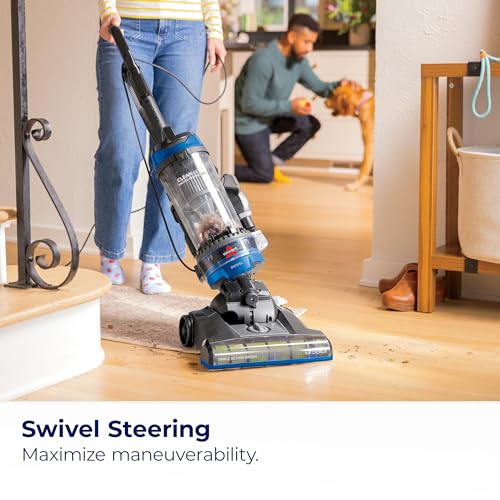 Bissell CleanView Swivel Rewind Vacuum with Automatic Cord Rewind, TurboEraser Upholstery Tool, Triple Action Brush Roll, Swivel Steering, Extension Wand, Easy-Empty Dirt Tank, Multi-Cyclonic Suction by Bissell - Used condition - Image 3