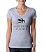 Allntrends Women's V Shirt Mother Of Dragons (M, Heather Gray)