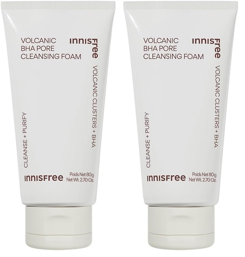 Image of Innisfree Volcanic BHA Foaming cleanser | Korean Face Wash for Oily /Combination Skin | Pore Cleanser | Acne Prone Skin | Deep Cleansing | For Men and Woman