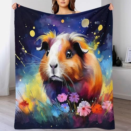 Couverture cochon d'inde 3D plaid moelleux microfibre 200x230cm - 6