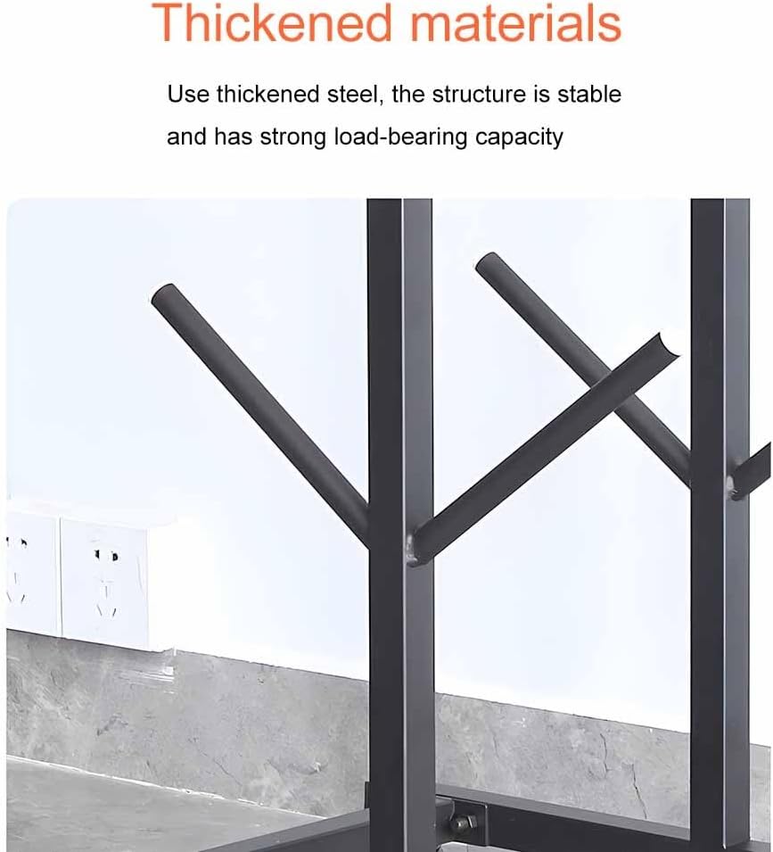 Floor-Standing Snowboard Rack, Ski Display Shelf, Home Gym Organize Holder, for Skis/Skateboards/Scooter, Sample Board Display Stand(30x50x110 cm-A) (Black 30x50x110 cm)