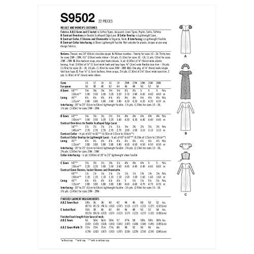 Simplicity SS9502BB Misses/Plus Size Costume BB (20W-22W-24W-26W-28W), white, 20W-28W - Image 2
