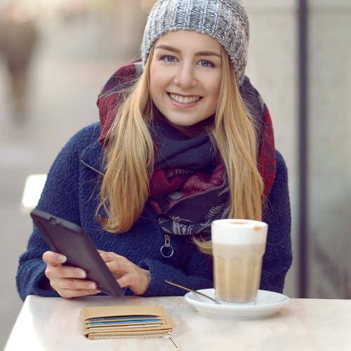 Image of Sodsay Card Case Slim Front Pocket Wallet for Women Credit Card Holder with Keychain | Slim, Front Pocket, Credit Card Holder, with Keychain