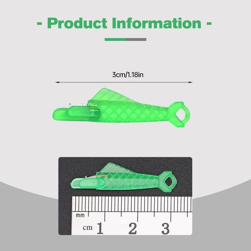 Miniatura 2 de Enhebrador de agujas para máquina de coser con boca de pescado, herramienta automática mejorada, enhebrador de bucle rápido y fácil para mejorar la