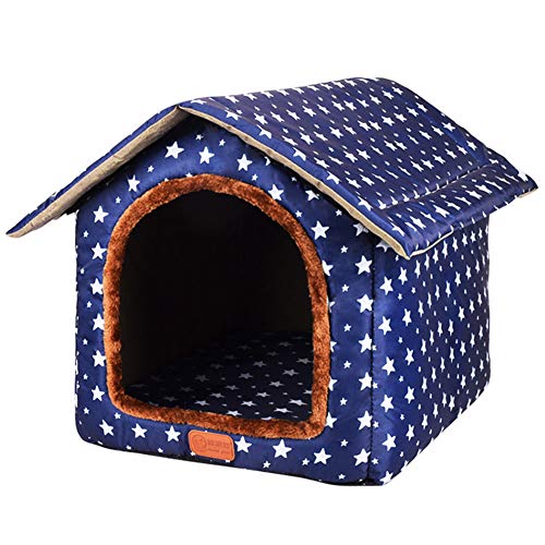 Runing Pet Dog House Room Cat Tent Bed, Kitty House Self Warming Dog Cat Bed Pet Crates for Dogs Portable Folding Kennel…