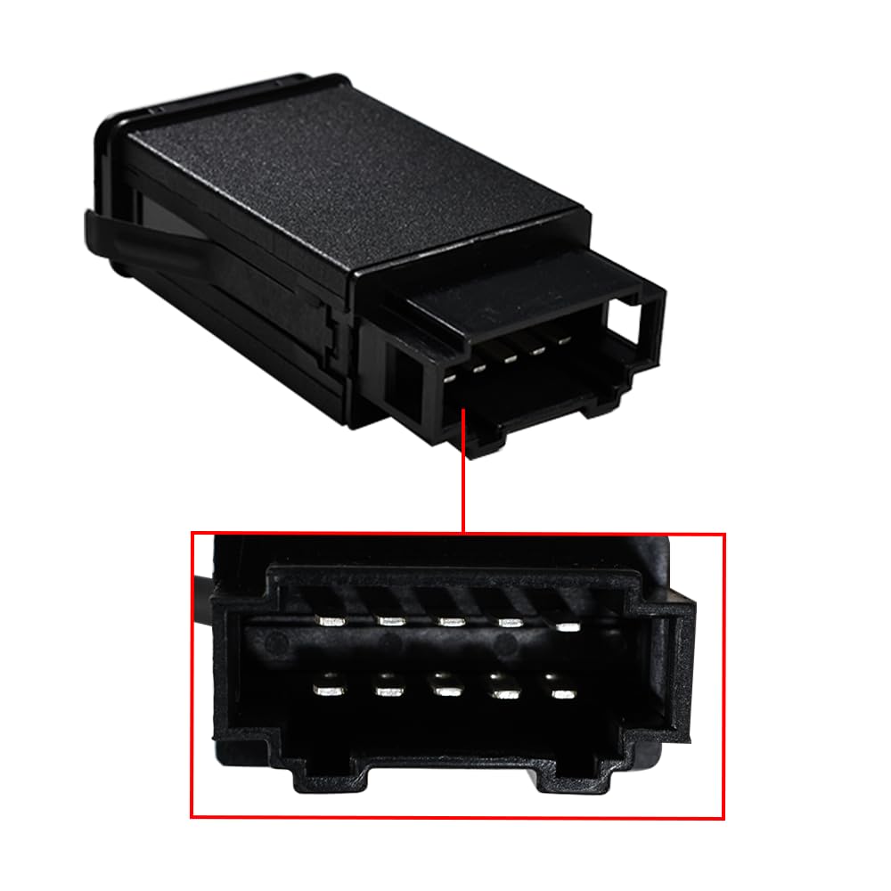 Interruttore di emergenza per luci di emergenza Interruttore di avvertimento di pericolo Sostituzione Interruttore di lampeggiante per luci di emergenza Compatibile con Audi A2 8Z 1999-2005
