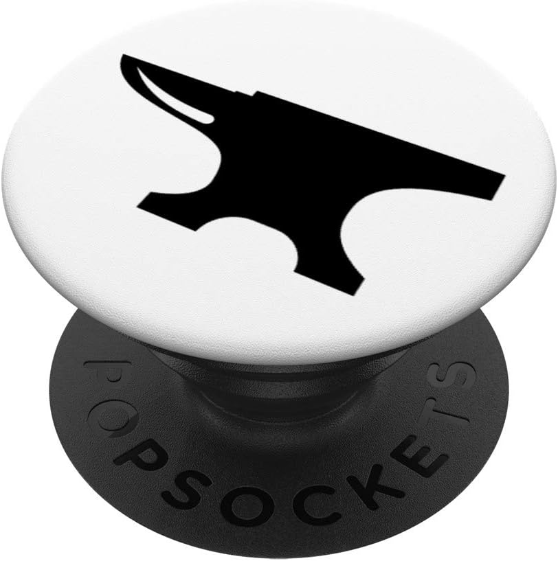 Anvil Blacksmith Hammer Steel PopSockets PopGrip: Swappable Grip for Phones & Tablets