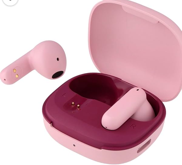 Auriculares Inalámbricos Mini Sticks Rosados con Cancelación de Ruido | Cancelación de Ruido Ambiental, Inalámbricos, Diseño Mini Stick, Color Rosado