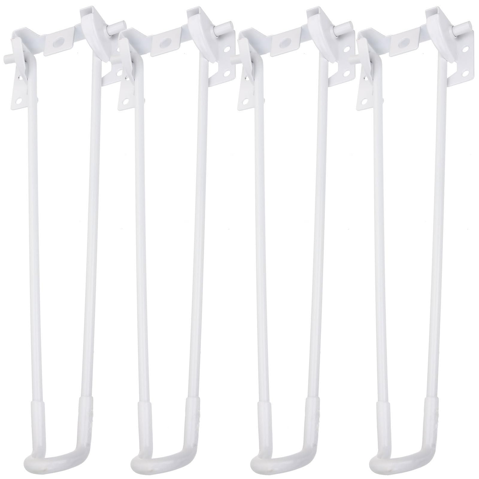 Sewroro 4 Piezas Patas de Mesa Plegables de Metal Blanco para Muebles