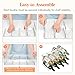 Lifewit Wine Rack for Fridge, Stackable Wine Bottle Holder with Sturdy Support Insert & Reinforced Design, Plastic Bottle Organizer for Refrigerator, Cabinet & Pantry, Clear, Holds 12 Bottles