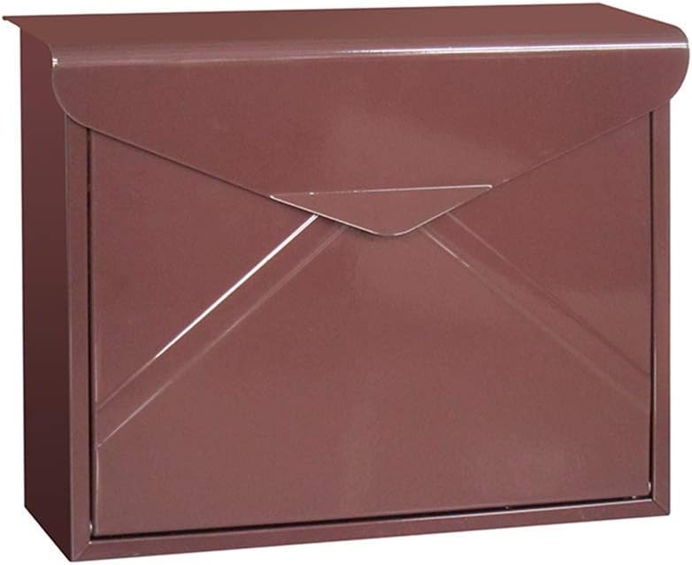 New Wall-Mount Letterboxes Letter Box European Newspaper Box Villa Home Wall-Mounted Mailbox Outdoor Garden Simple Post Box postbox for Outside Wall (Color : Red)