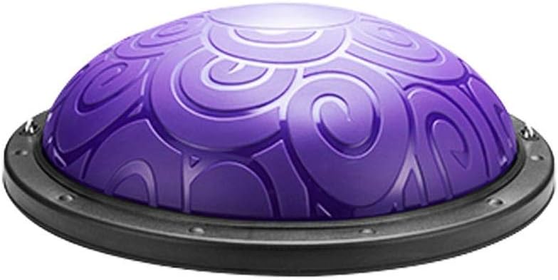 Auveach Balance Ball Trainer 46cm with Resistance Bands and Foot Pump Thickened Explosion-proof Yoga Exercise Ball for Pilates Fitness Home Training for Women Teenager