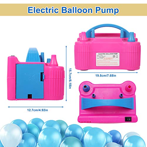 Gresus Electric Balloon Pump,110V 600W Portable Dual Nozzle Quick-Fill Balloon Inflator/Blower With Extra Accessories For Party Decoration #TOP3