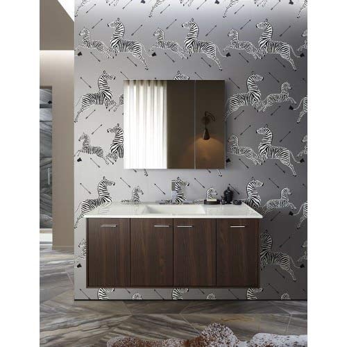 Verdera 34 In. W X 30 In. H Recessed Medicine Cabinet In Anodized Aluminum #TOP4