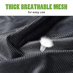 OTraki Large Mesh Laundry Bags 24x36 Inch Heavy Duty Drawstring Laundry Bag Dirty Clothes Mesh Net Bag Laundry Basket Hamper Liner Bag for Travel Don't Drying, Melting 140-176℉ (Black) - Image 5