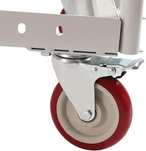 Miniatura 9 de Camión de panel de acero con ruedas giratorias carrito de panel de marco de acero capacidad de carga de 1500 libras 35 pulgadas de largo x 20