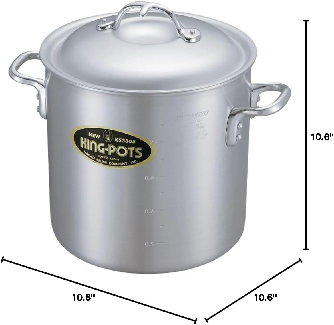 Yamashita Kogei 04-0169-0105 Newking Rice Pot, 10.6 inches (27 cm), 3.6 gal (15.0 L)