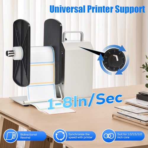 image for EKVILI Automatic Label Rewinder Machine with Bidirectional Functionali