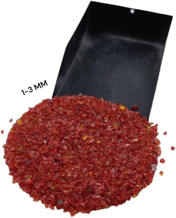 Crushed Orange Hydro Quartz Gemstone – Precious Healing Gemstone Coarse All Size Crushed Hydro Quartz Inlay Stones for Woodworking, Resin Art