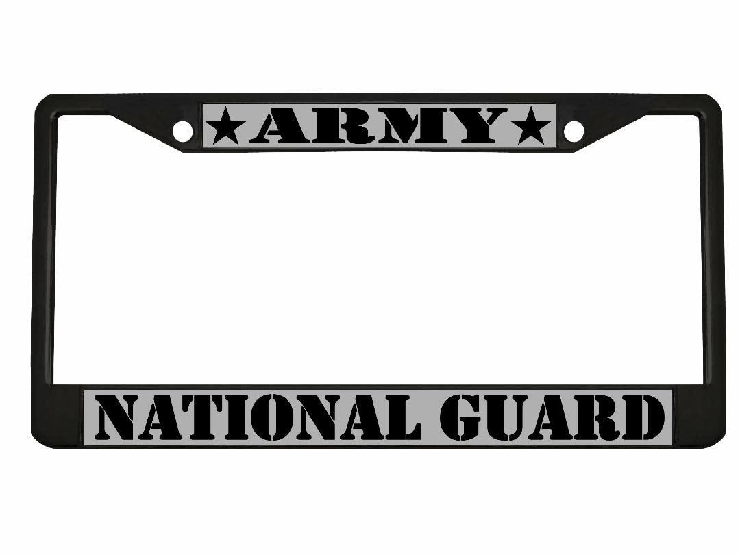 U.S. Army National Guard Design Heavy Duty Metal Car License Plate Frame Auto Tag Holder