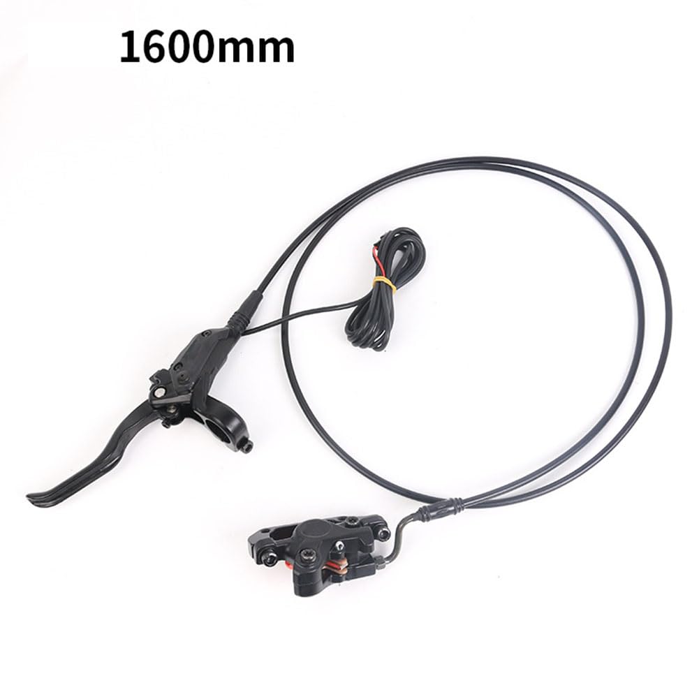 Juego de frenos hidráulicos para bicicleta eléctrica de 2 pines, delantero 850 mm y trasero de 1600 mm, aleación de aluminio para discos de freno de 160 mm, sistema de freno de rueda