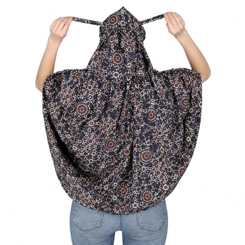 Image of Cotton Scarf Sun Protection Anti Pollution Anti -Tanning Mask For Working Women and Girls Fashion With Full Safety of Head, Face, Hair Wrap Scarf Cum Mask, (female), Multicolor