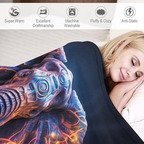 Couverture éléphant anti-froid pour canapé et lit en flanelle - 6