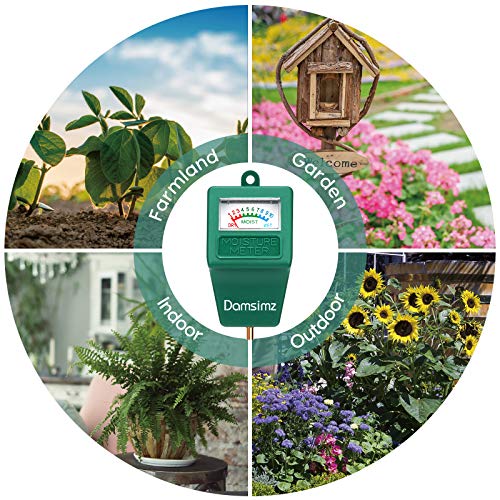 Damsimz Soil Moisture Meter, Plant Moisture Meter, Plant Water Meter Hydrometer For Plants Care, Gardening, Farming, Indoor & Outdoor Plants (No Battery Needed) Green #TOP6