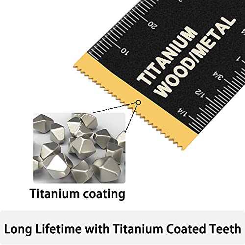 5 Pcs Oscillating Tool Blades LEILUO Titanium Oscillating Multitool Blades for Hard Material Metal Nails Wood Oscillating Saw Blade fit Dewalt Rockwell Milwaukee Makita Ryobi 5 5 Pcs Oscillating Tool Blades LEILUO Titanium Oscillating Multitool Blades for Hard Material Metal Nails Wood Oscillating Saw Blade fit Dewalt Rockwell Milwaukee Makita Ryobi - Image 5