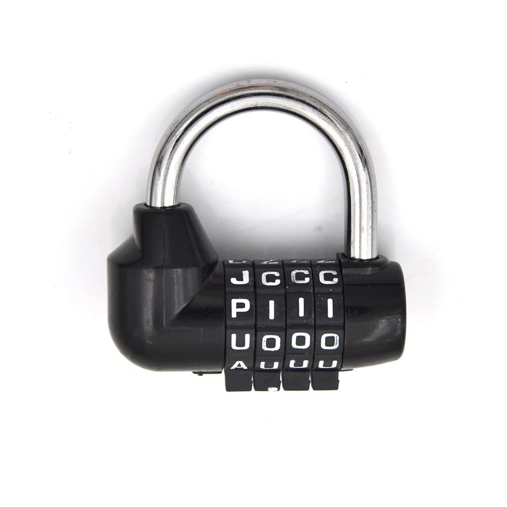 Lettera a 4 cifre Combinazione Codice di sicurezza da viaggio Diario di blocco Password Lucchetto Lucchetto di sicurezza per bagagli (Color : C) (B)