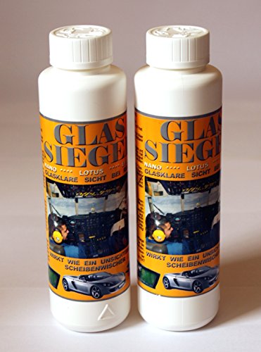 Preisvergleich Produktbild Glas-Siegel je 250ml (2 Flaschen) Scheibenversiegelung Glassiegel Lotus Effekt 299